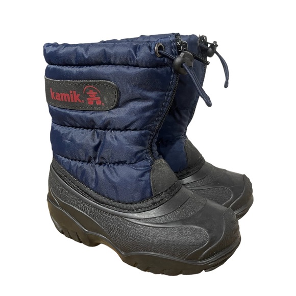 Kamik Little Boys Snow Winter Boots Size 9 - Picture 1 of 9